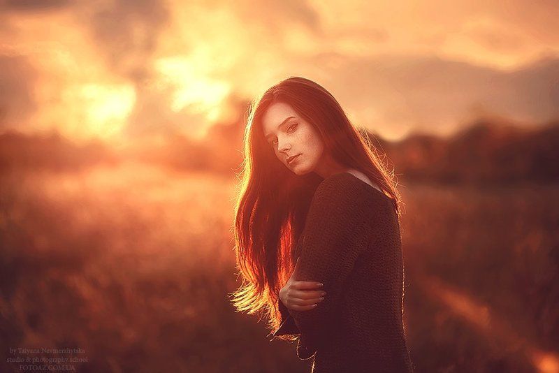 портрет, закат, контровый свет Александраphoto preview