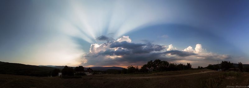 облака, крым, небо, закат,  ***photo preview