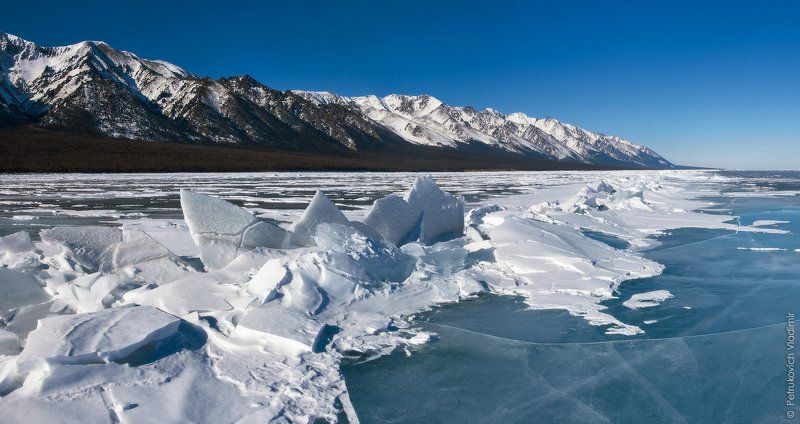 Байкал, лёд, горы, зима, Байкальский хребет, Заворотный, торосы Немного про байкальский лёдphoto preview