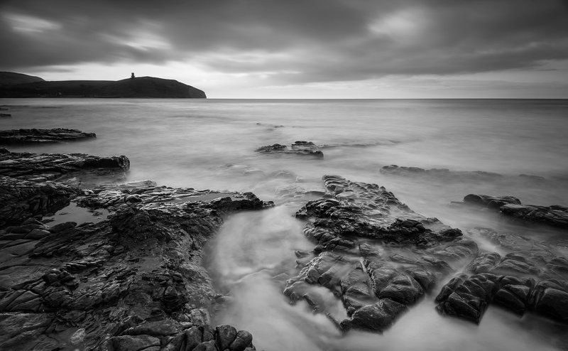 sunset, clouds, sea,  sky, sun, KImmeridgephoto preview