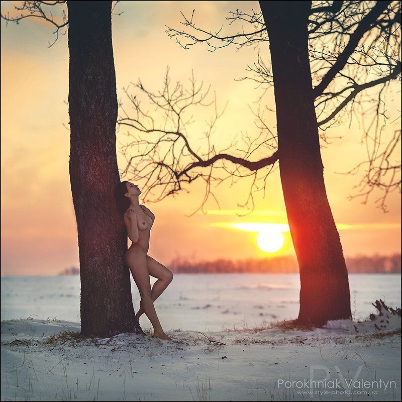 Зимний закатphoto preview