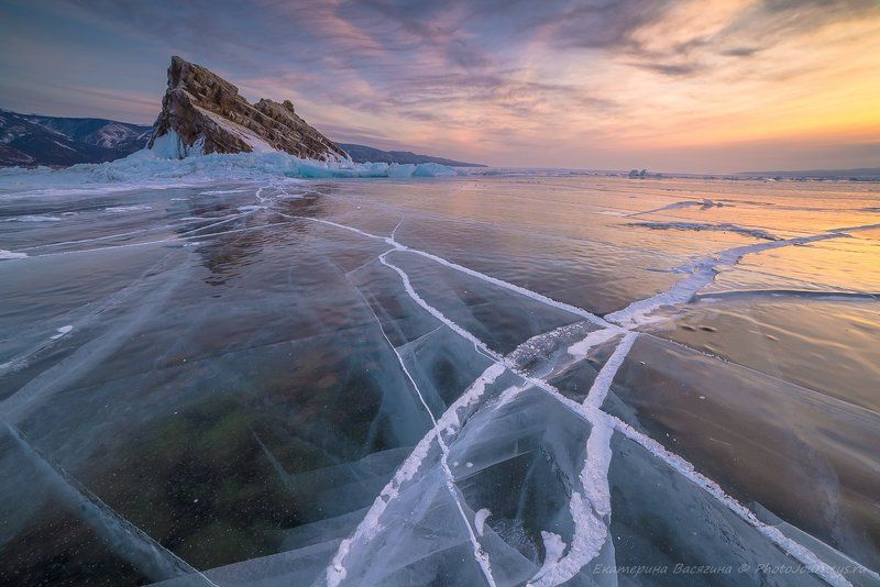 байкал, зима Байкальские диагоналиphoto preview