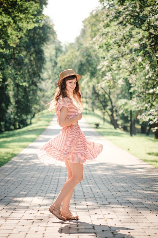 девушка портрет модель лето annromanovska girl portrait beautiful model summer  Summer dressphoto preview