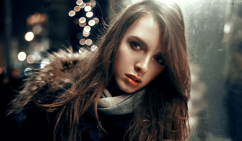 portrait face girl Викаphoto preview