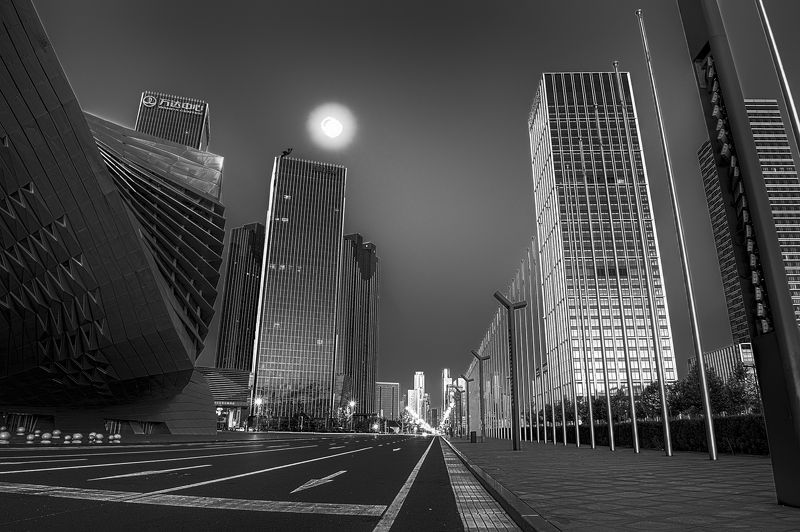 dalian, lioning, china, 大连 Night city.photo preview