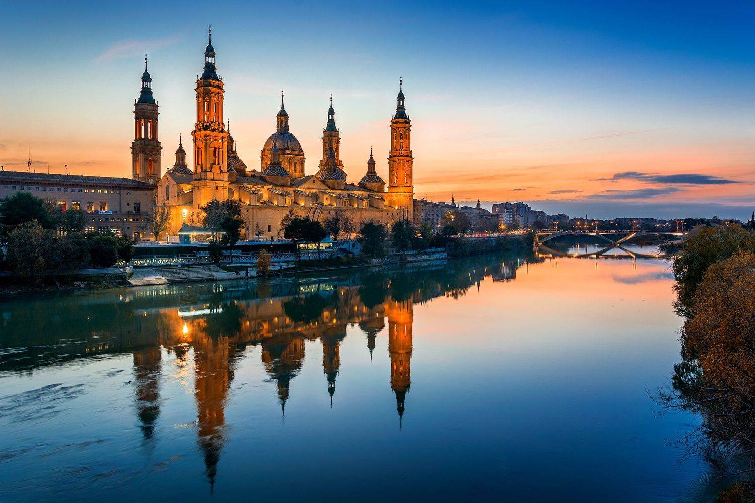 Вечер в Сарагоссе.. Автор: Виктор Голобородько сарагосса, saragossa, zaragoza, spain, ebro river, ebro., Виктор Голобородько