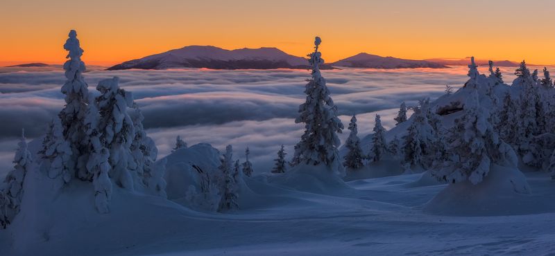 зюраткуль, южный урал, нургуш Облачный прибойphoto preview