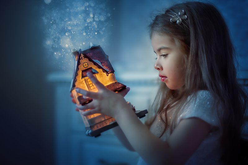 свет, домик, эльфы, эльфийский свет, девочка Волшебный светphoto preview