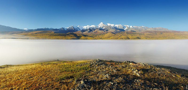 Алтай, Курайская степь, Ештыкель PRO туманные реки Ештыкельphoto preview