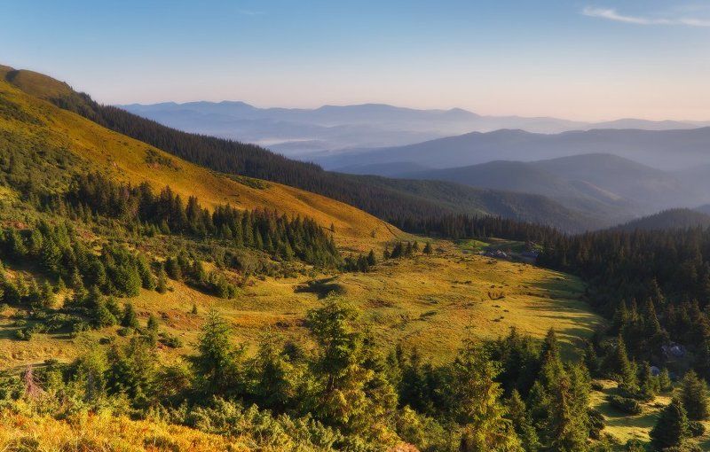 карпаты Утро в Карпатахphoto preview