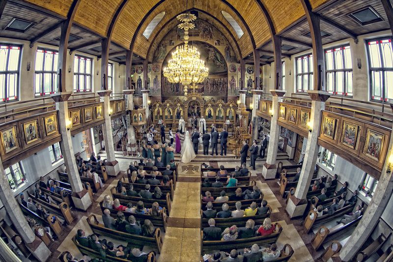 weddin, fisheye, canon, church, london, destination, interior Wedding - The Churchphoto preview