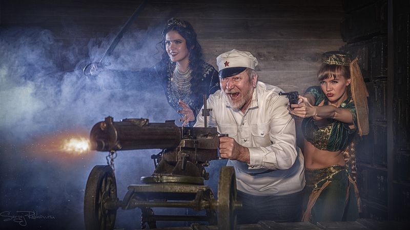 сухов, пулемёт. модель, студия Сухов разбушевался...))photo preview