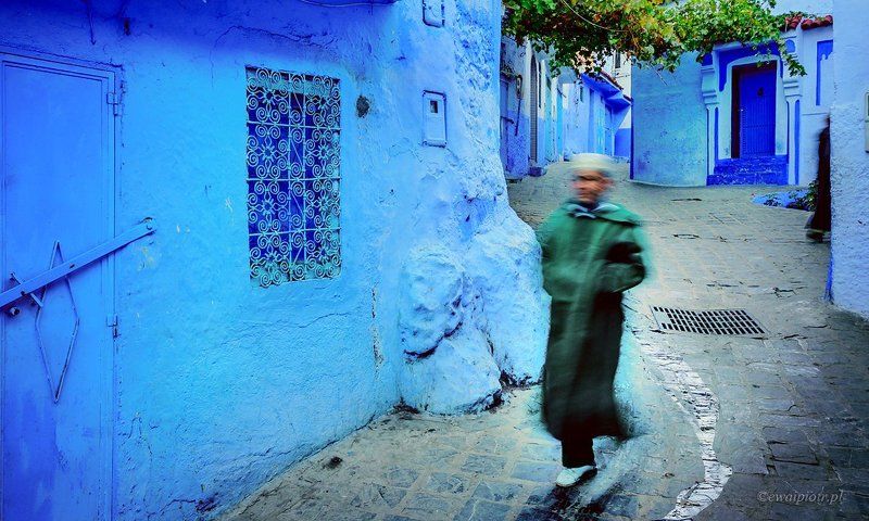 Morocco, Chefchaouen Morning in the Blue City photo preview
