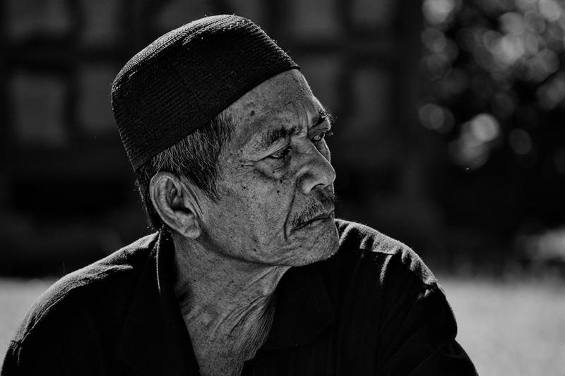 portrait, face, black & white, Old man Unclephoto preview