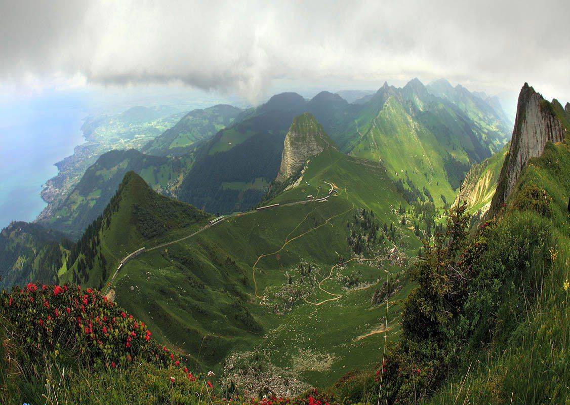 пейзаж,природа,путешествия,альпы,железная дорога, Матвеев Николай