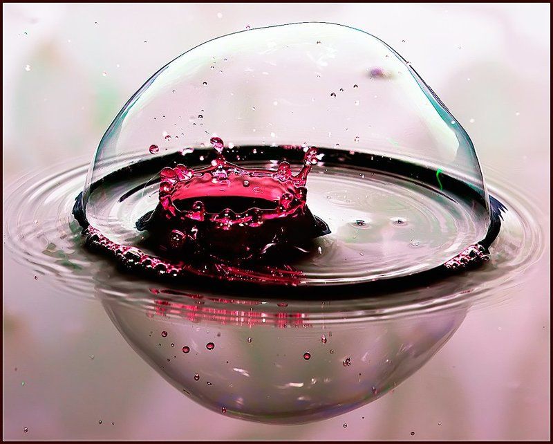 макро,вода, Взрыв на Сатурне.photo preview