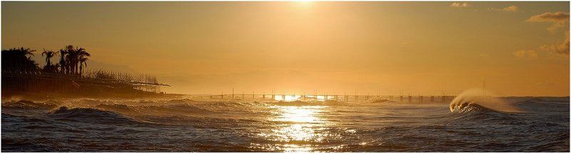 утро, волна, пирс, море_средиземное Утро (1)photo preview