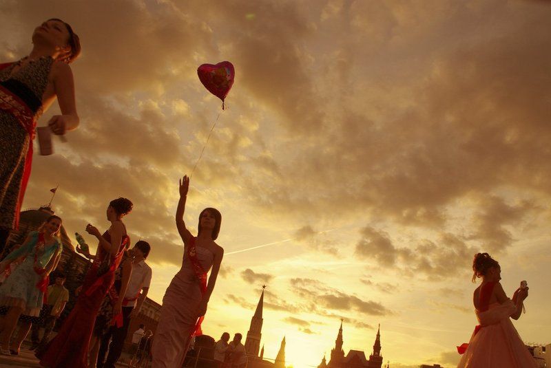 красная площадь, праздник. Выпускной.photo preview