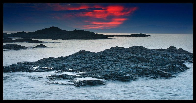 хоккайдо, сирэтоко, кунашир, столбчатый ЗАКАТ НАД ХОККАЙДОphoto preview