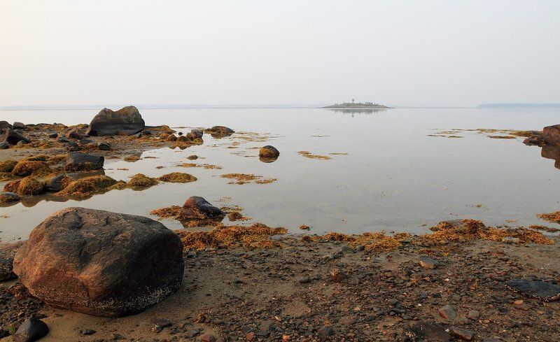карелия, белое море, острова, тишина, штиль, камни, прилив Вода прибывает... фото превью