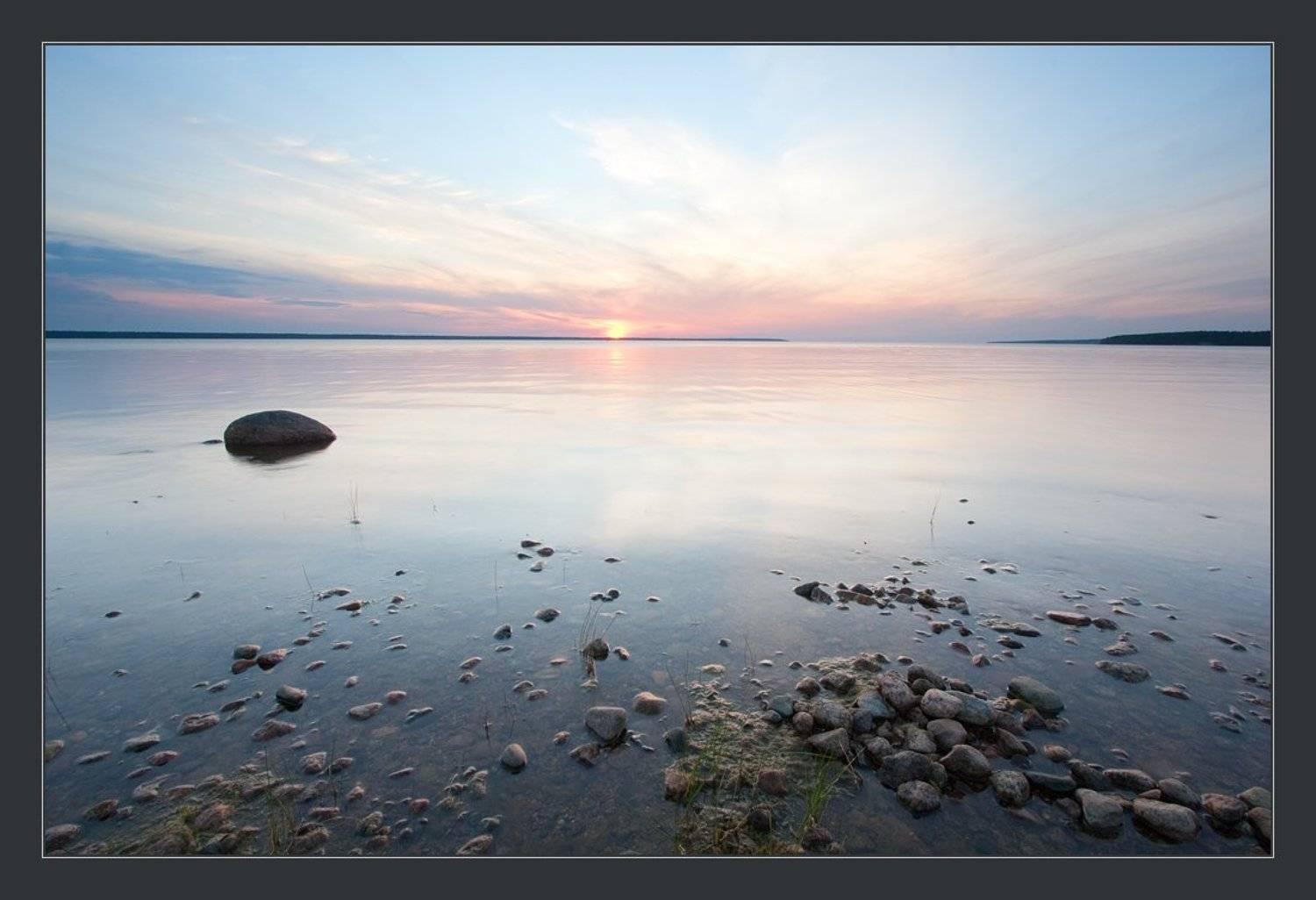 приморск, вечер, берег, залив, Михаил