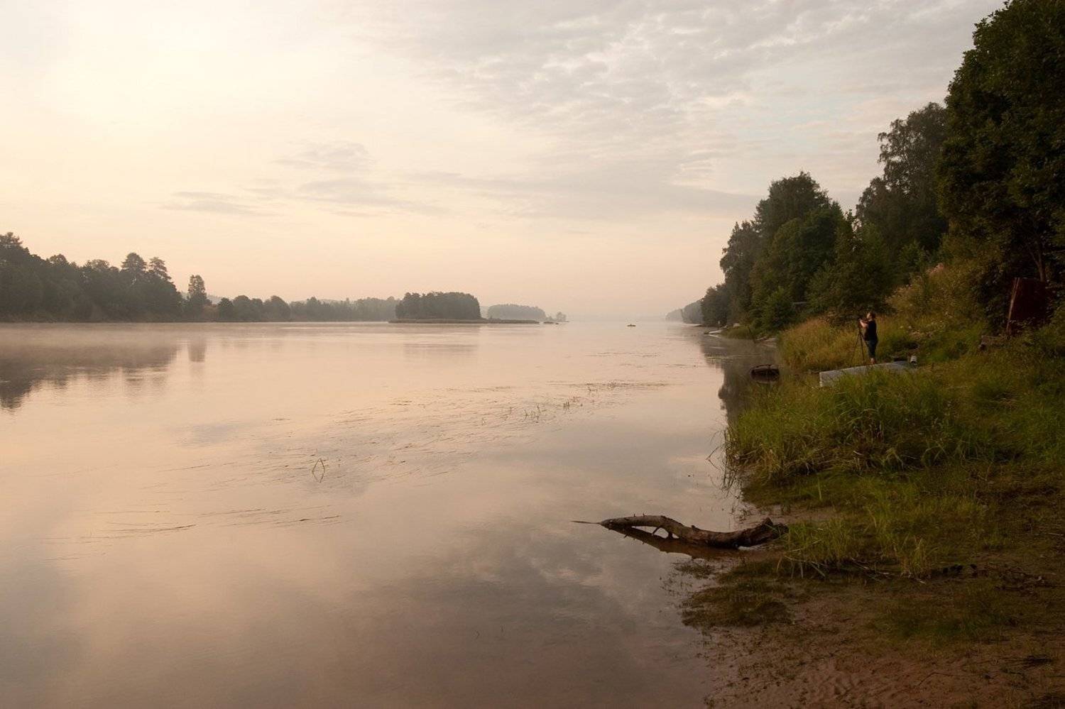 утро на Вуоксе. Автор: Михаил река, вуокса, утро, Михаил