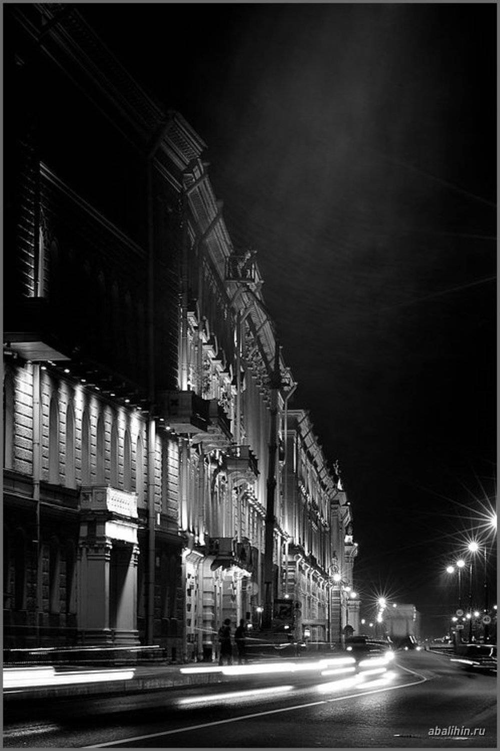 санкт, петербург, ночь, дворцовая, набережная, движение, июль, Александр Абалихин