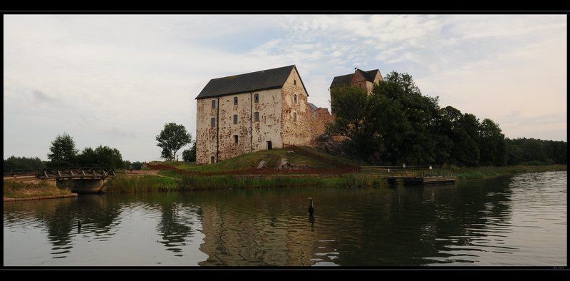 финляндия, аландские, остров, озеро, закат, замок Kastelholm Castlephoto preview