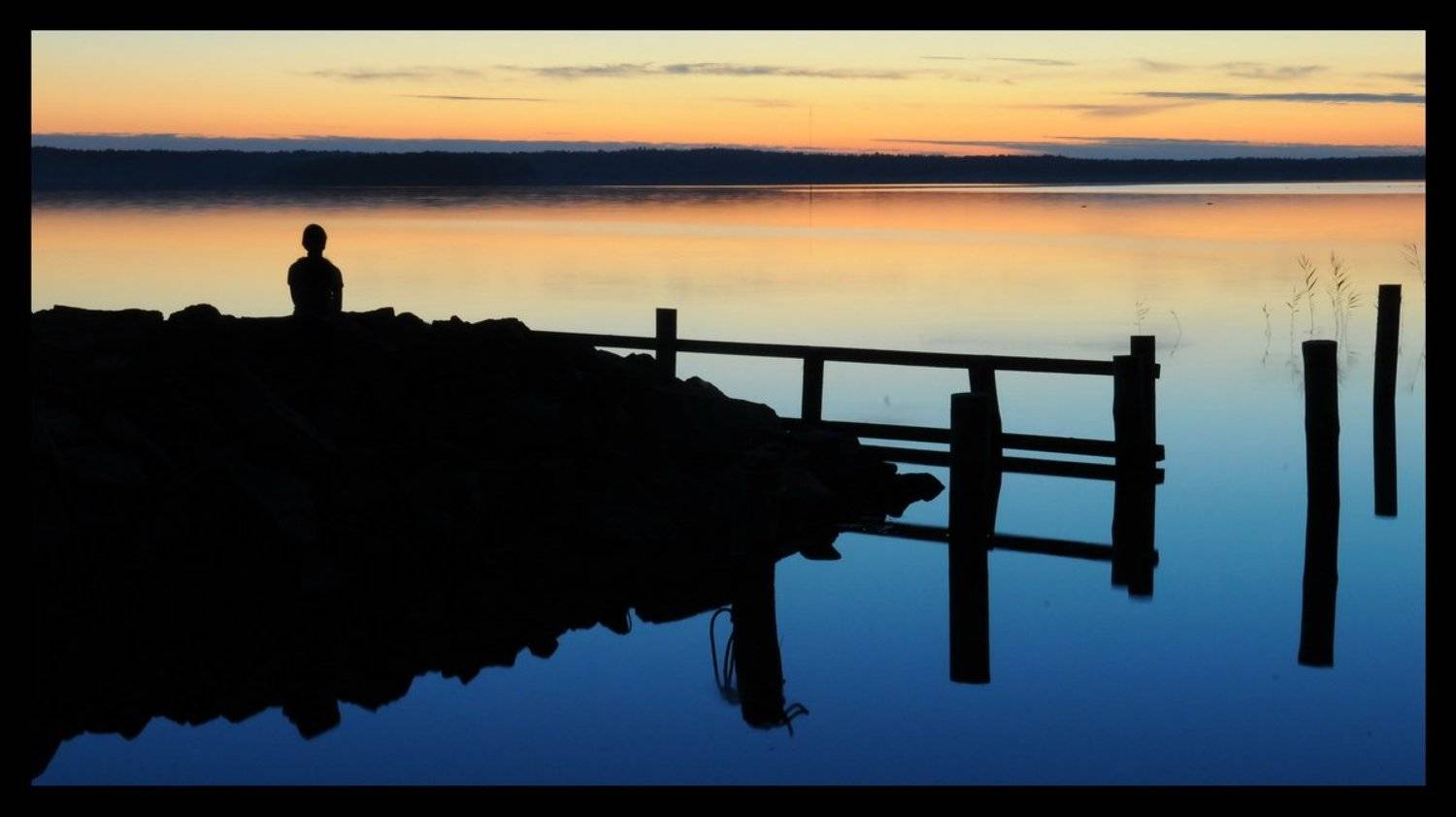 Наедине с гармонией .... Автор: D.G. аланды, остров, закат, озеро, тишина, D.G.