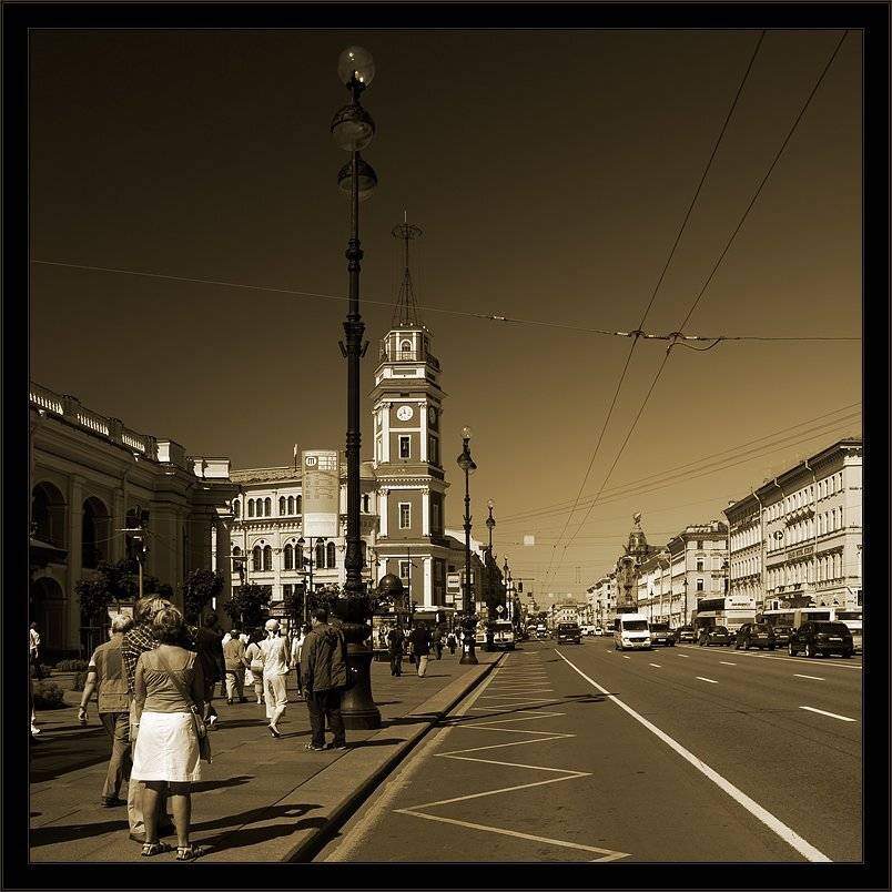 Ленинградская сепия. Автор: Kirill Shapovalov петербург, центр, невский, лето, Kirill Shapovalov
