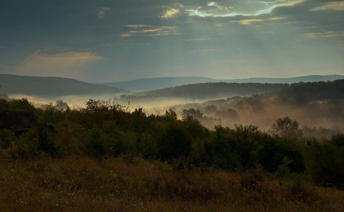 утро, рассвет, предгорья, кавказ, Фёдор