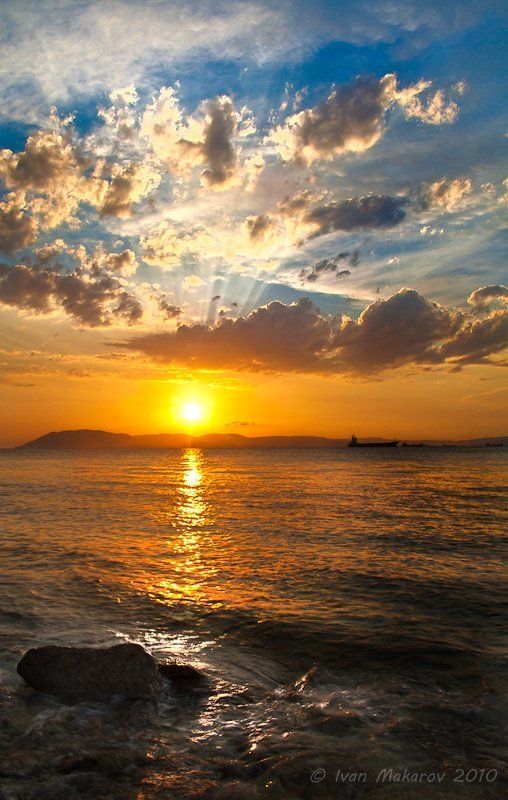 Закат над моремphoto preview