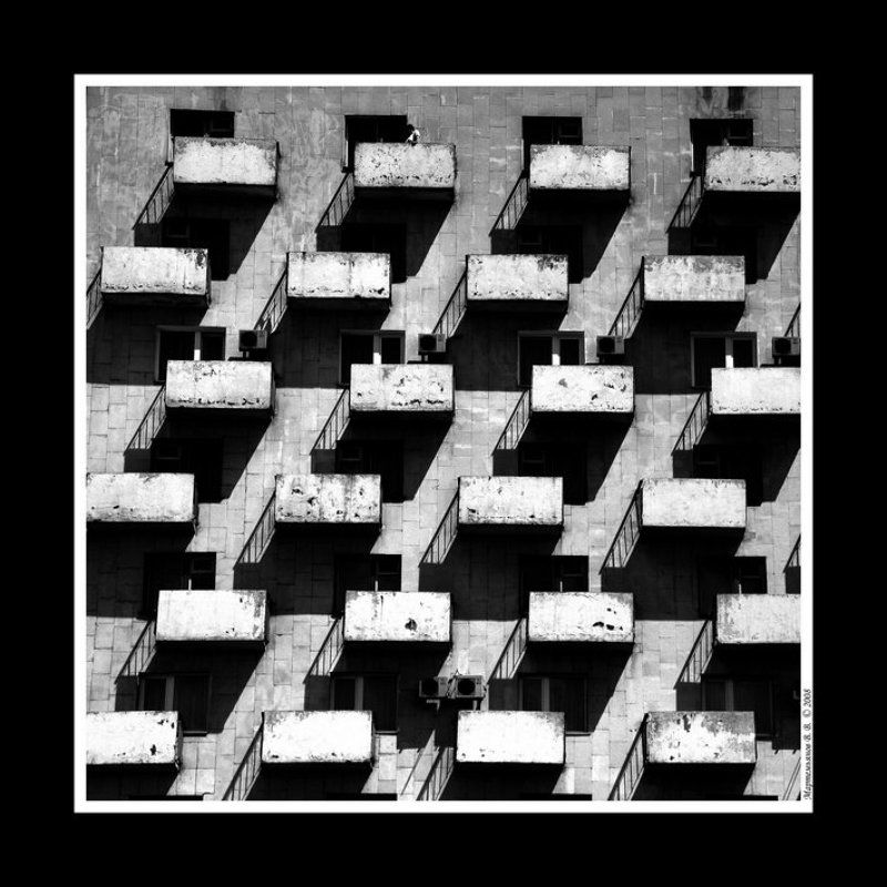 архитектура, черно-белый, шарада Загадочные прямоугольникиphoto preview