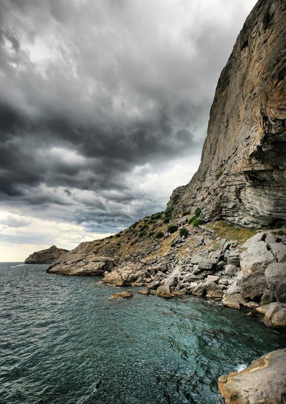 украина., крым., грот, голицына., море., камни Гротphoto preview