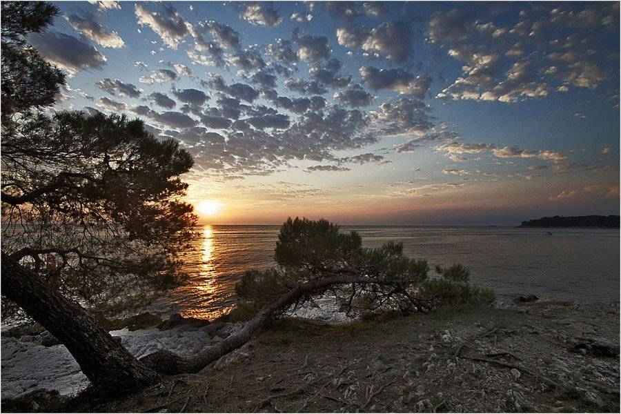 хорватия,пореч,адриатическое побережье,закат., СПИРИДОНОВ НИКОЛАЙ
