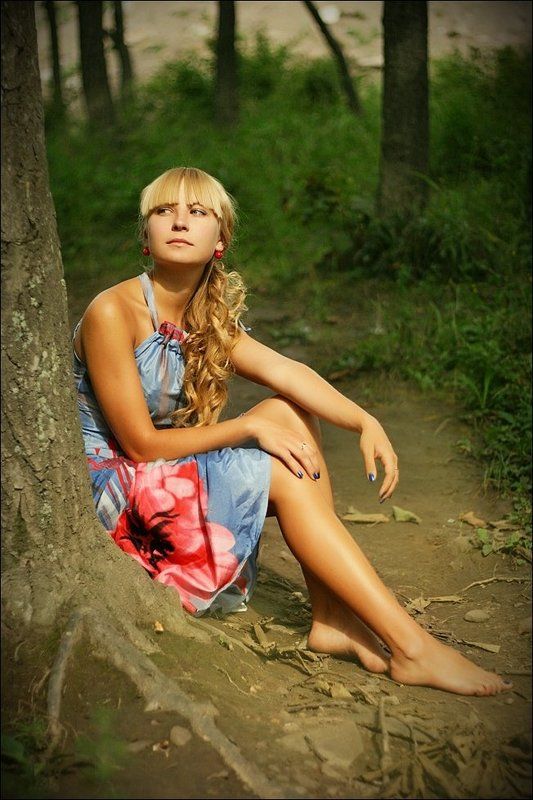 лето, солнце, блики, девушка, нимфа, лес, бабочка Последние дни лета..photo preview