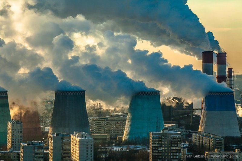 бирюлёво, западное, тэц, завод, предприятие, пейзаж, вечер, индустриальный, дым, пар, небо, зима, экология, город, мегаполис, электростанция, трубы, район, россия, городской 26 ТЭЦ в Бирюлёво Западномphoto preview