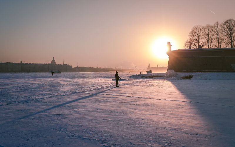 Sunset on the Neva photo preview