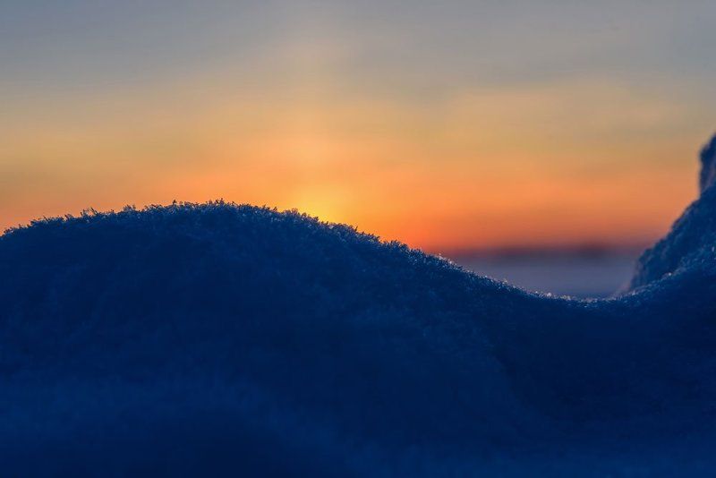 зима, закат, winter, sunset Силуэтphoto preview