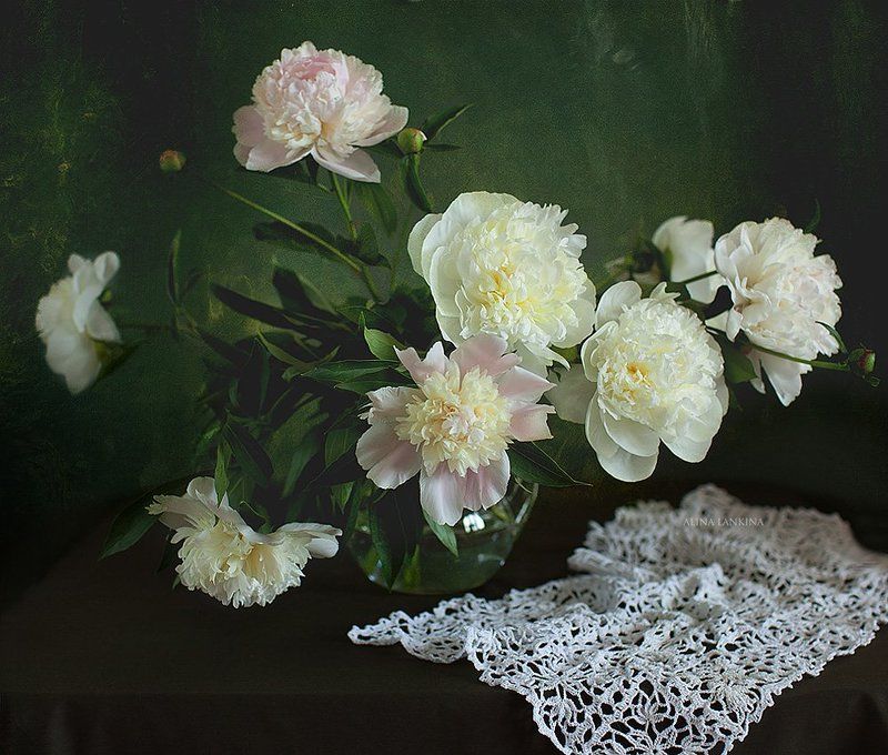 still life, натюрморт, цветы, пионы, алина ланкина, букет, лето, салфетка ***photo preview