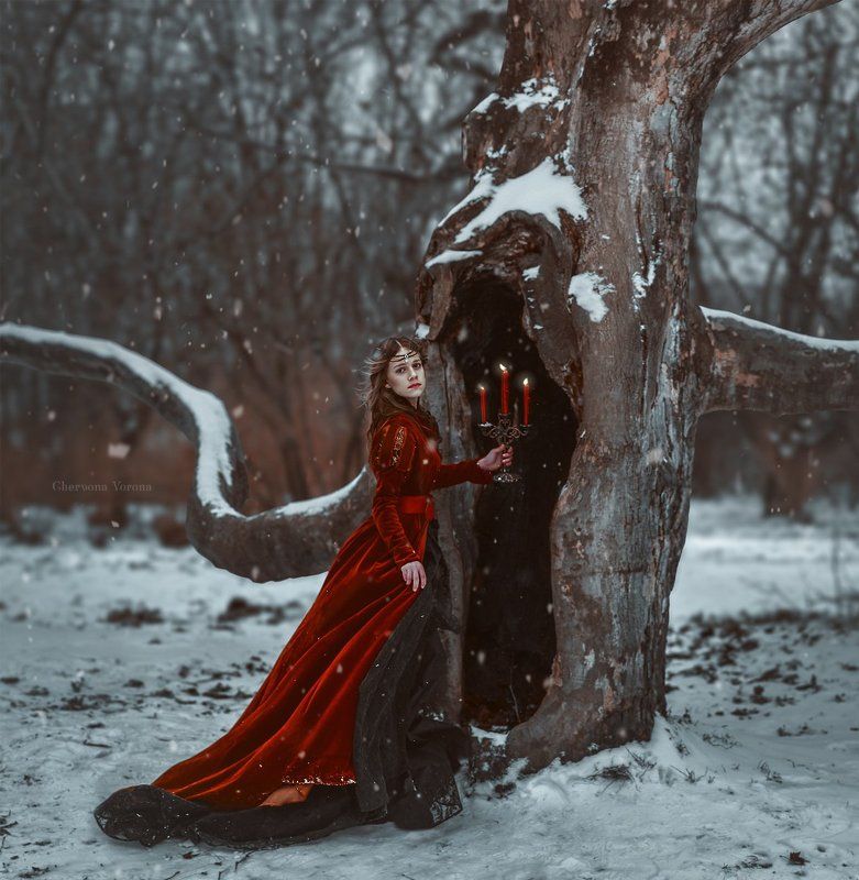 зима, снег, фентези Сонная Лощинаphoto preview