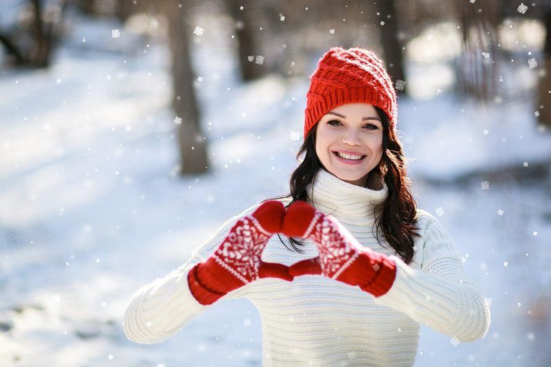 зима, девушка, фотосесси, симферополь, крым, свитер, варежки, снег, парк, красота Зимний позитивphoto preview