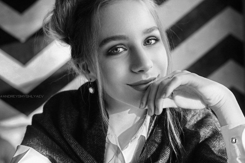 портрет, черно- белое, смышляев, дневной свет, девушка, daylight, blackandwite, smyshlyaev Polinaphoto preview