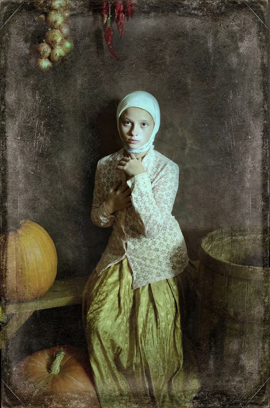 із циклу Сільські мотиви Юна селяночкаphoto preview