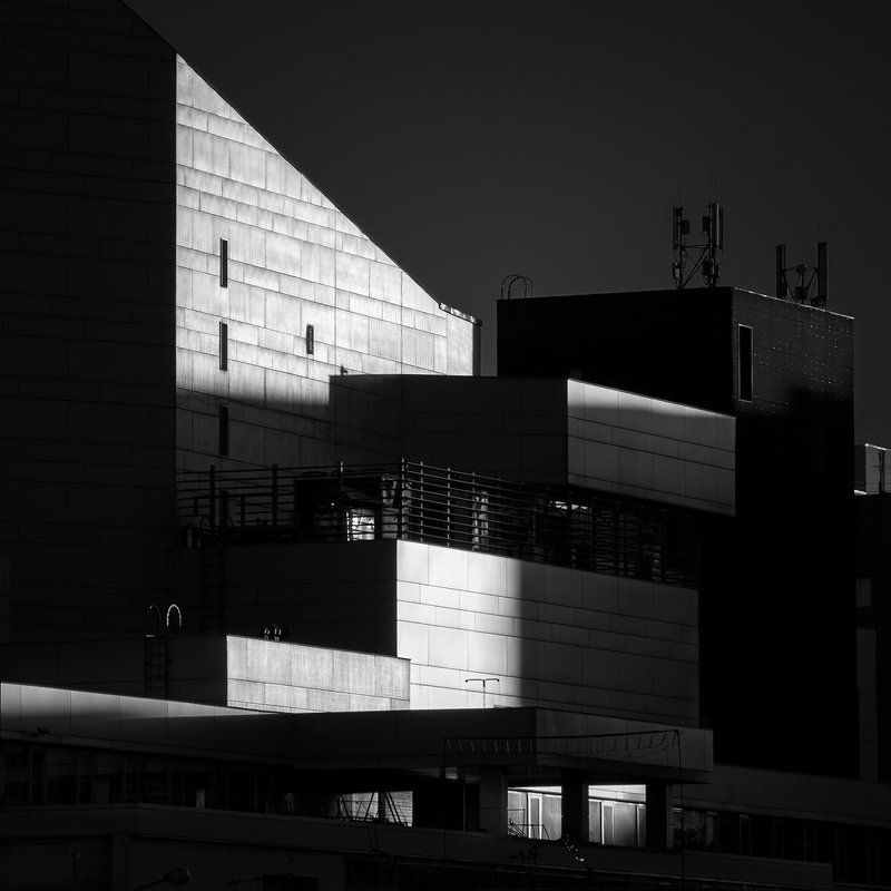архитектура, город, красноярск, БКЗ, большой, концертный, зал, чб, чернобелое, геометрия, линии, детали, здание Городская средаphoto preview