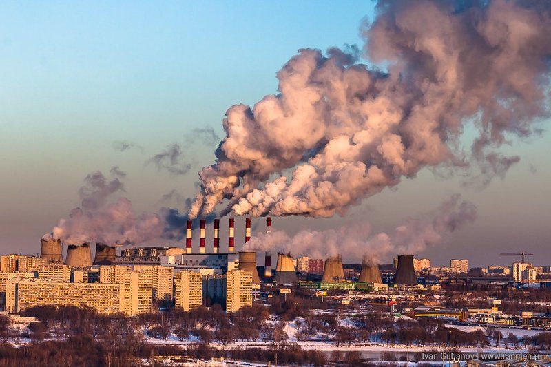 бирюлёво, западное, тэц, завод, предприятие, пейзаж, вечер, индустриальный, дым, пар, небо, зима, экология, город, мегаполис, электростанция, трубы, район, россия, городской, 22, капотня, марьино, братеево Пока не зашло солнцеphoto preview