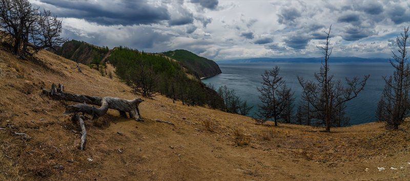 Байкал, Горы, Лето, Небо, Озеро, Ольхон, Остров, Пейзаж, Природа, Сибирь, Скалы Северный Ольхонphoto preview