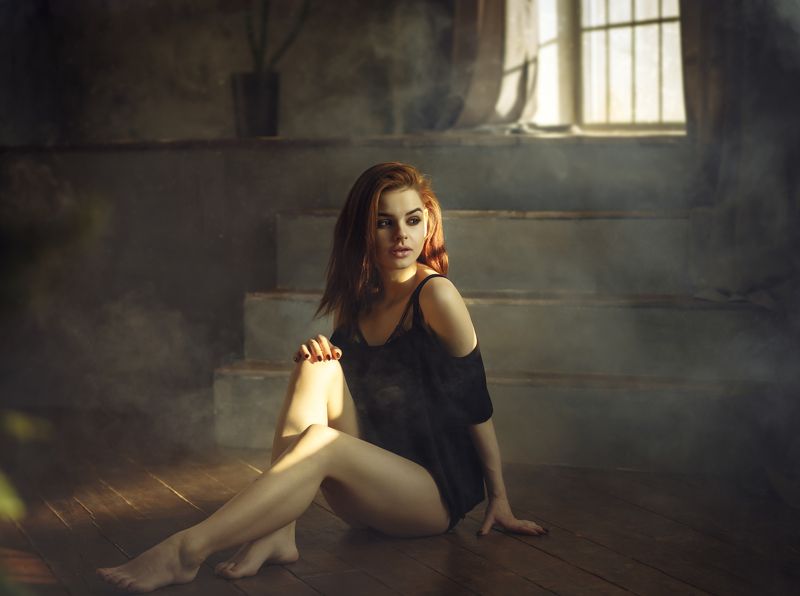 девушка, туман, купальник Татьянаphoto preview