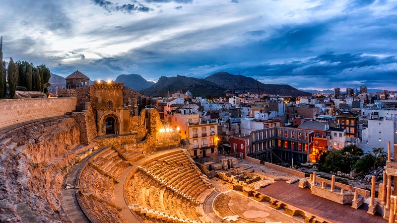 картахена, амфитеатр, cartagena, teatro romano, spain, испания. Былоеphoto preview