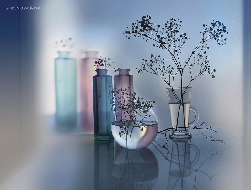 цветное стекло отражение гипсофила лоза И будет весна..) 4photo preview